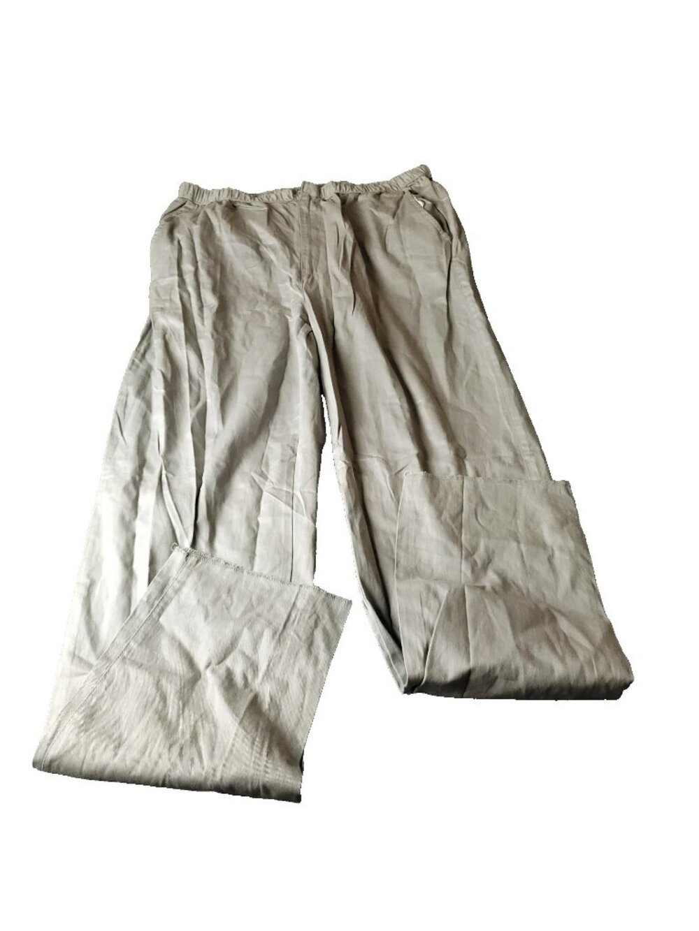 KingSize Elastic Pants Mens 2XL 40x40L Big Tall Gray Cotton Denim y2K Outdoor LL